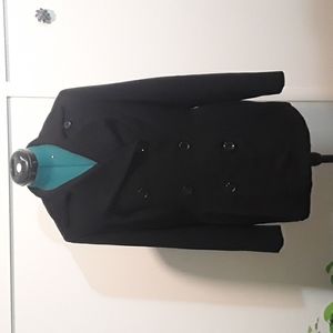 Black light weight peacoat